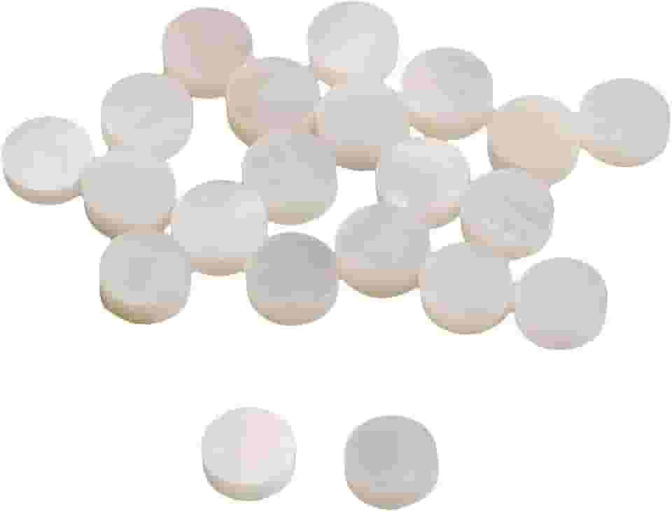 Criador de incrustação de pontos de concha de madrepérola branca 6 mm para guitarra fingerboard (pacote com 20)