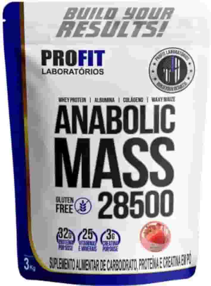 Max Titanium Anabolic Mass 28500 Morango 3Kg Profit