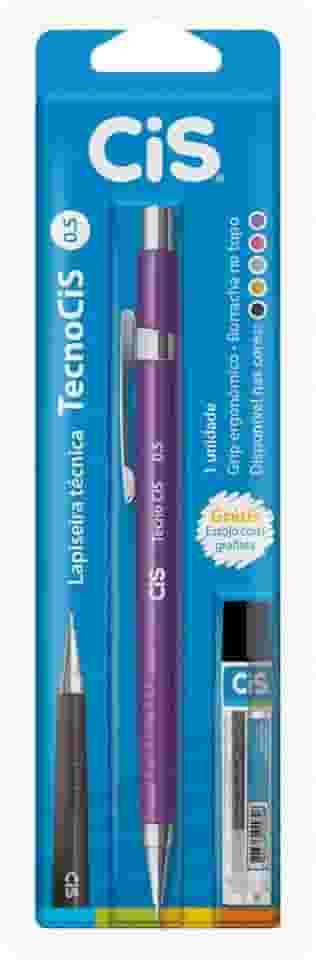 Lapiseira Técnica Tecnocis 0.9 mm Blister Lapiseira CIS, Lilás