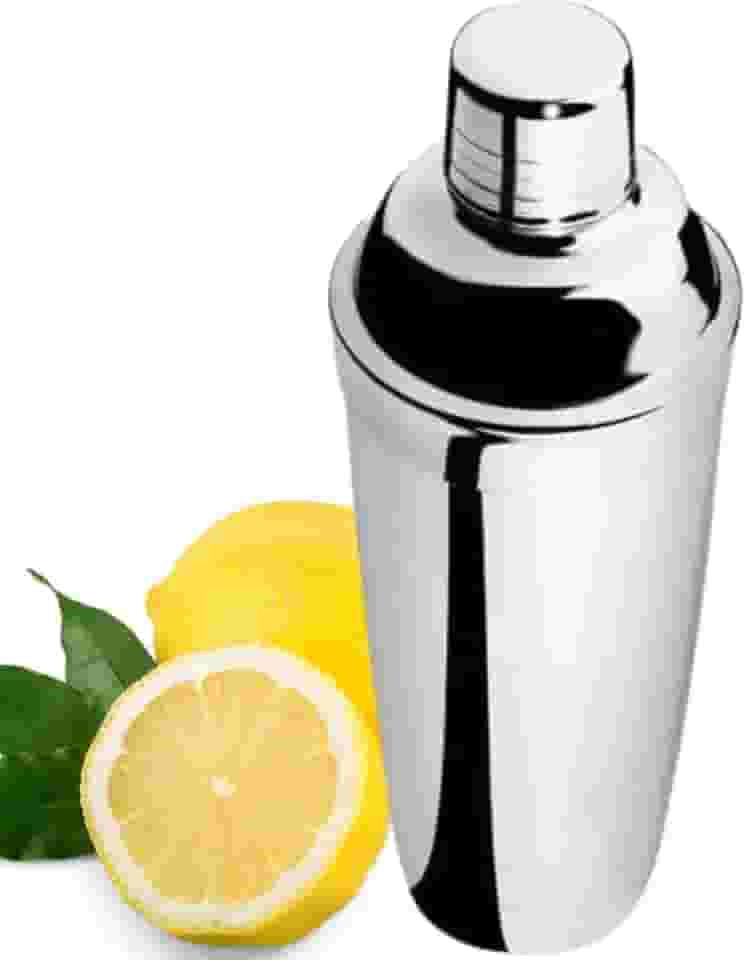Coqueteleira Profissional em Aço Inox, Prata, 500ml, Acabamento Polido, para Drinks e Coquetéis