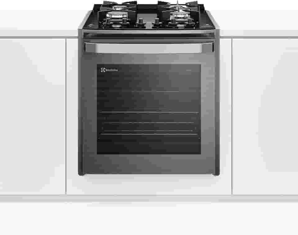 Electrolux Fogão de Embutir 4 bocas Electrolux Cinza Experience Mesa de Vidro, Grill e PerfectCook360 (FE4EG) 127V