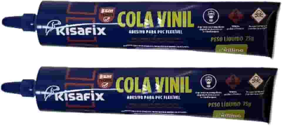 Kit 2 Colas Vinil Bisnaga Adesivo Toldos Piscina Barracas Lonas PVC 75gr