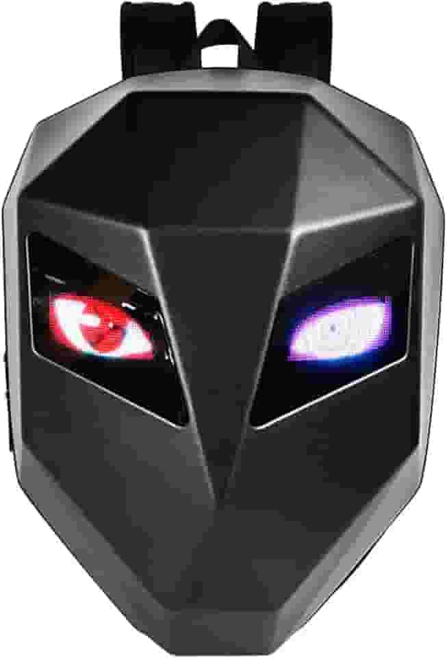 Mochila Led Motoqueiro Urbana Preta Design Lisa 20 Litros