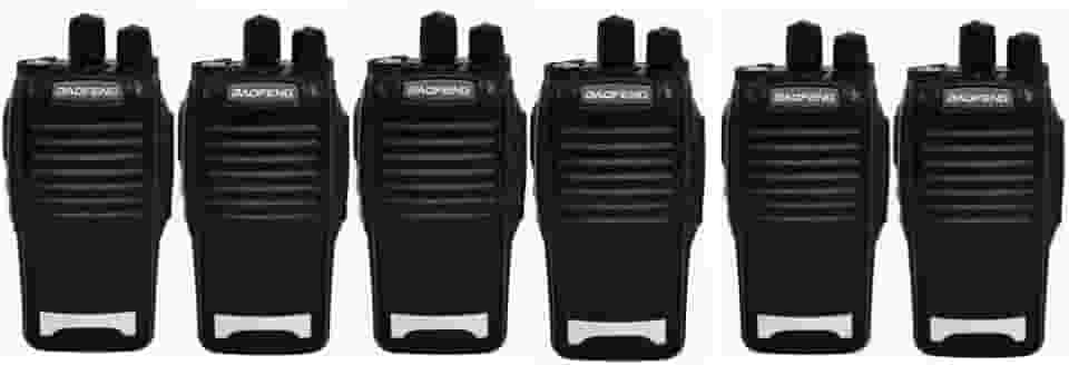 Kit 6 Walkie-talkie Baofeng Radio Comunicador Alto Alcance Bf777s