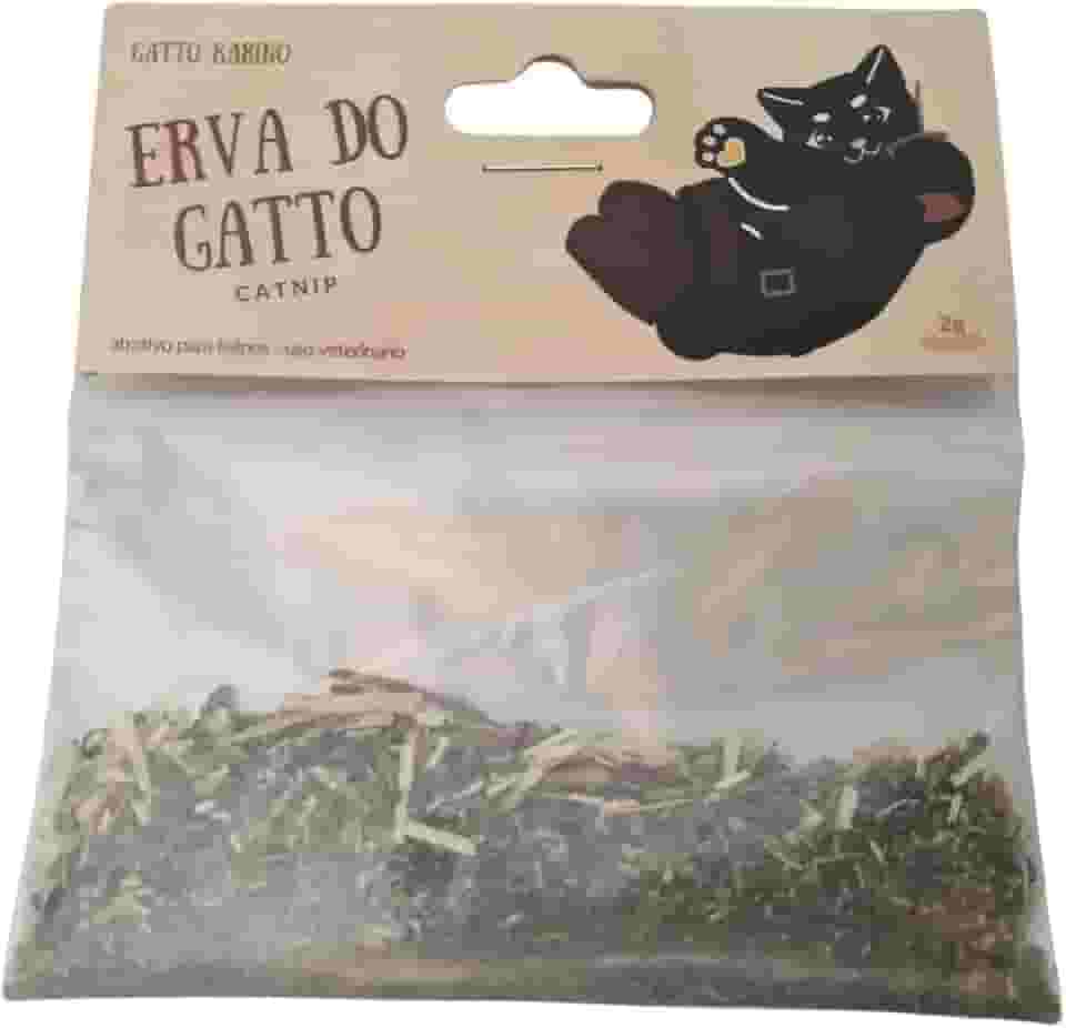Gatto Karino, Catnip Erva do Gatto - 100% Orgânica Erva Gateira Desidratada (10, Gramas)