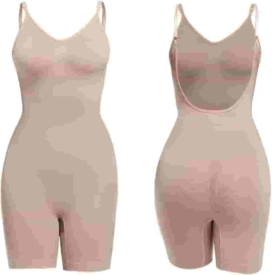 Modelador Macaquinho Cinta Costa Aberta Modela Bumbum Short Usado como Segunda pele