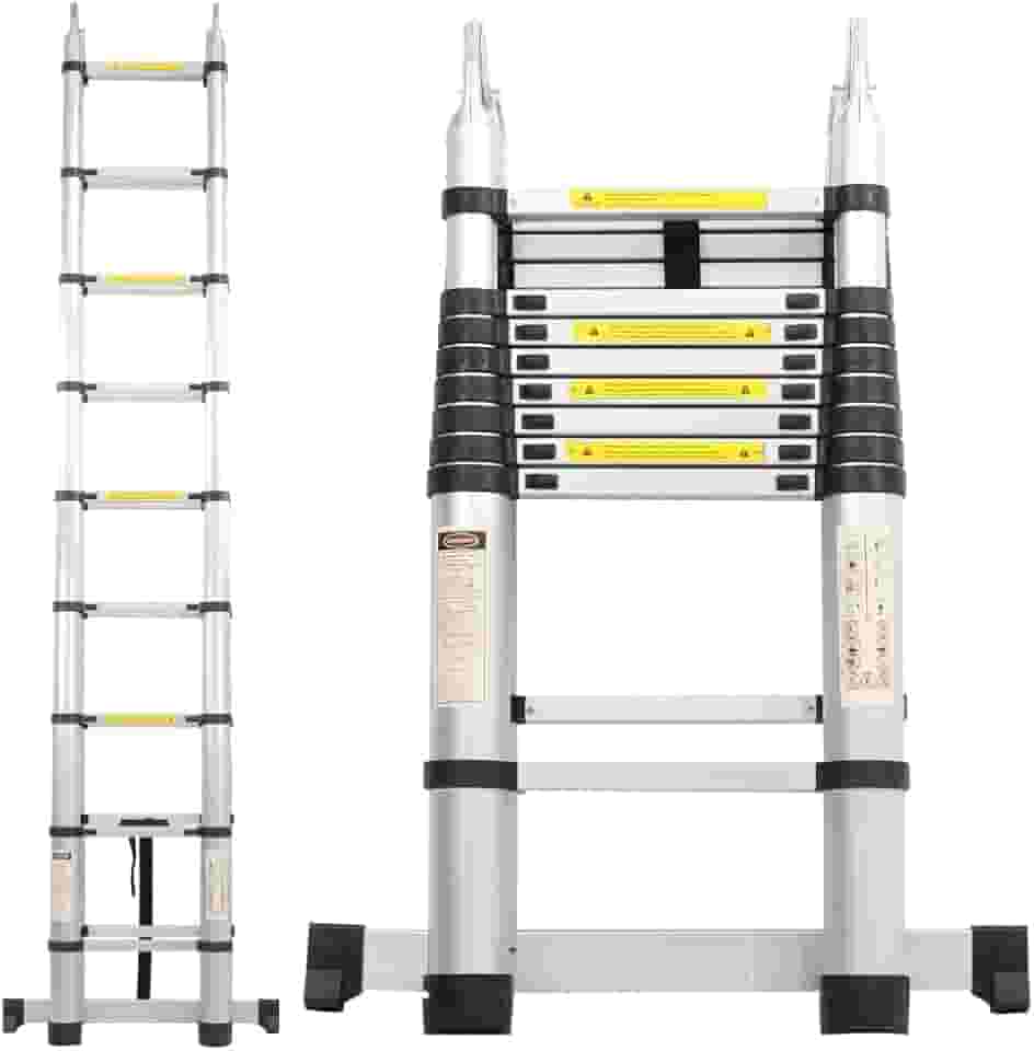 Escada de Alumínio Telescópica 5.6m 18 Degraus - Multifuncional