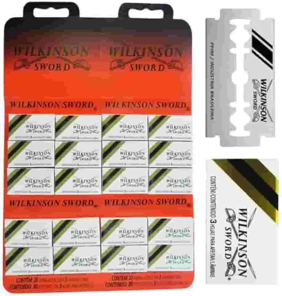Lâmina De Barbear Gilete Wilkinson Cartela C/60 Un Original