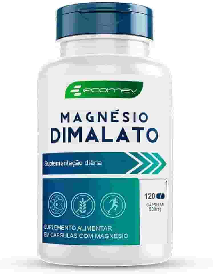 Magnesio Dimalato 500Mg 120 Cápsulas - Ecomev (1 Unidade)