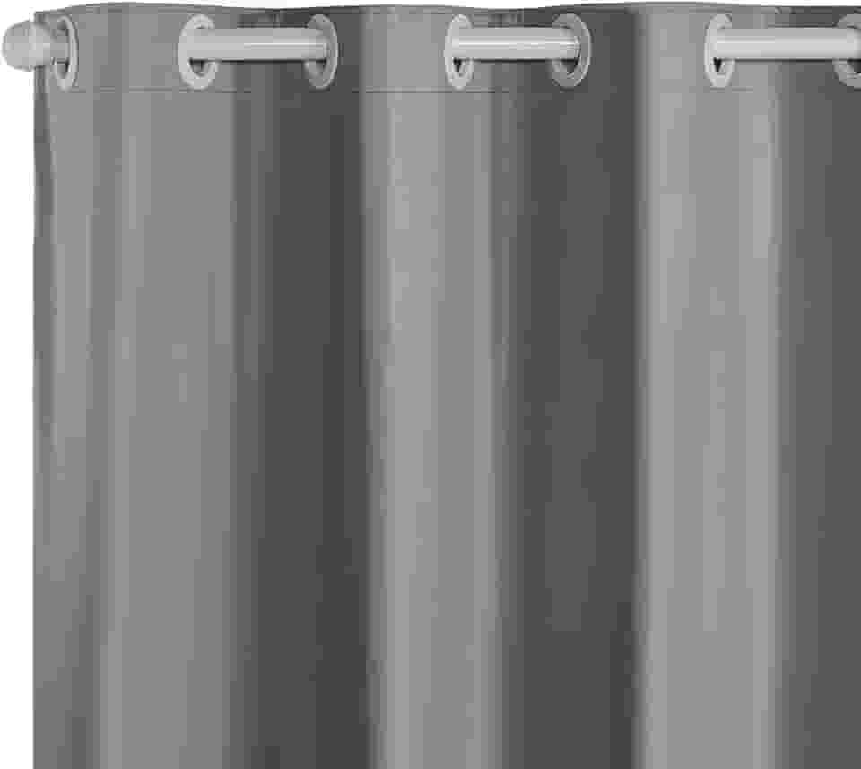Cortina Blecaute PVC Corta 100% a Luz 2,20 m x 1,30 m - Cores (CINZA)