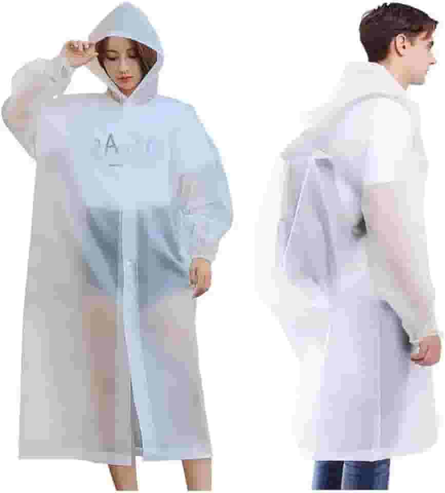 Capa de chuva EVA resistente reutilizável adulto grossa capuz e botão |DEPARTAMENT STORE