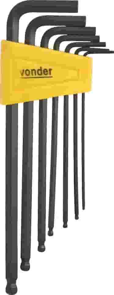 Jogo De Chaves Allen, Abauladas, Com 7 Peças Vonder 1.5 Mm A 6 Mm