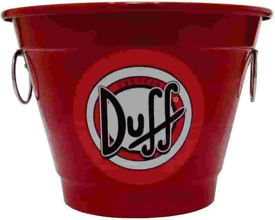 Balde de Gelo Térmico em Alumínio 6,5L Red - Cerveja Duff Beer