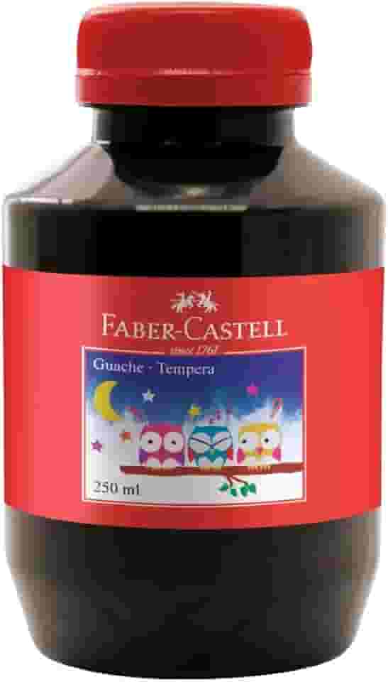 Tinta Guache Faber-Castell, Preto - 250ml
