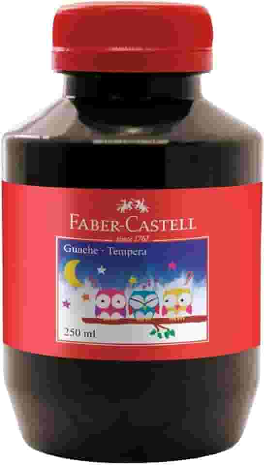 Tinta Guache Faber-Castell, Preto - 250ml