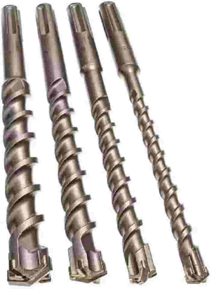 Kit de Brocas para Concreto, 4 Peças, 6mm/8mm/10mm/12mm x 160mm