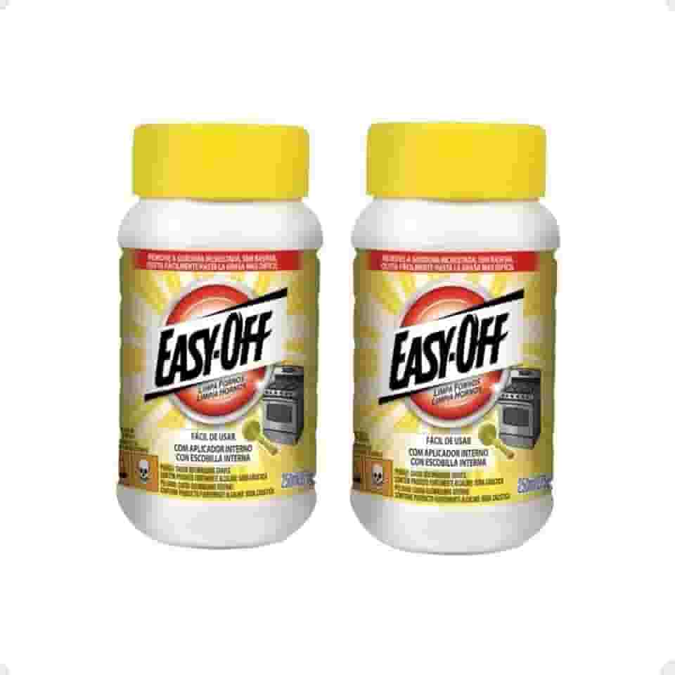 Kit 2 Easy-Off Limpador de Fornos com Aplicador Interno, 250ml, Limpa Grelhas Assadeiras Churrasqueira Fogão.