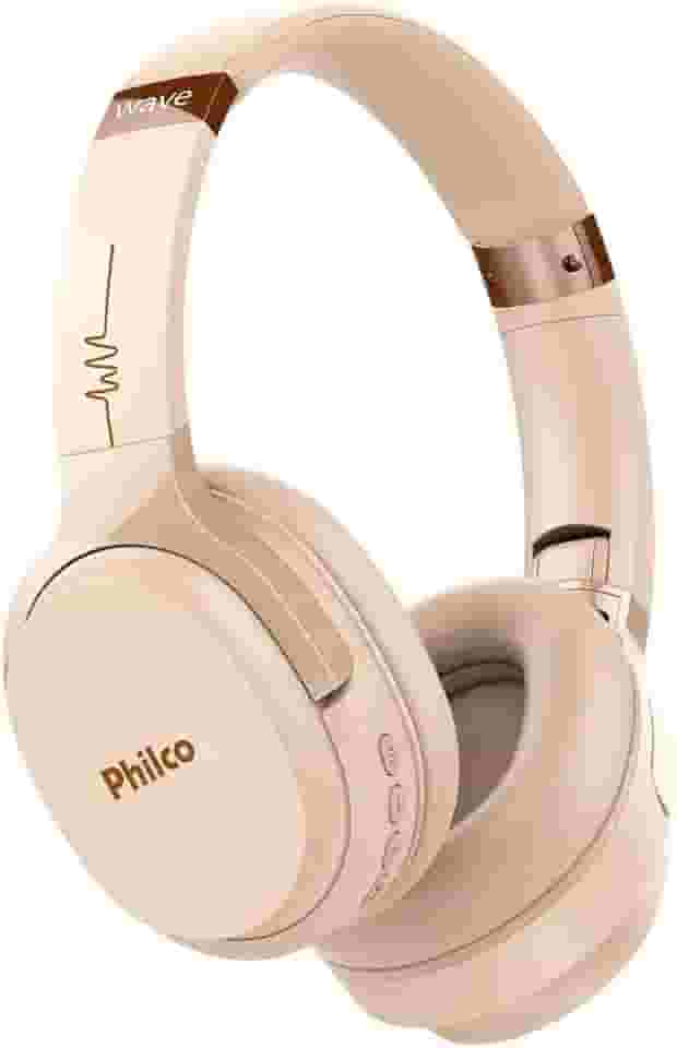 Fone de ouvido, Conexão Bluetooth 5.0, 150mW, Concha almofadada, PFO01BTG, Rose gold, Philco