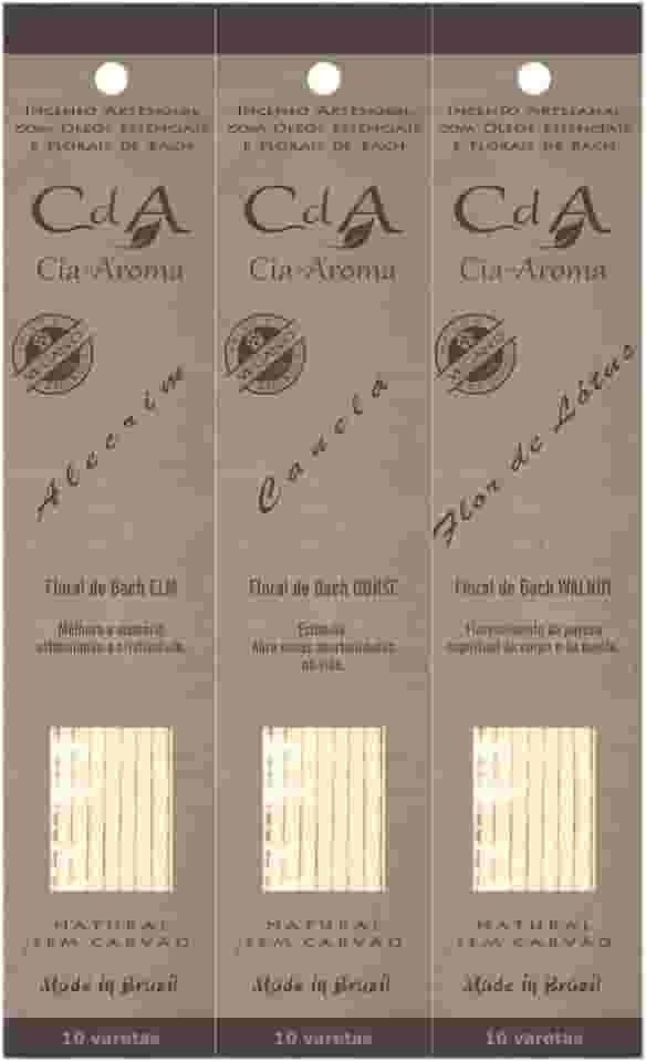 kit 3 caixas Incensos da Prosperidade Artesanal Natural Alecrim Flor de Lotus Canela