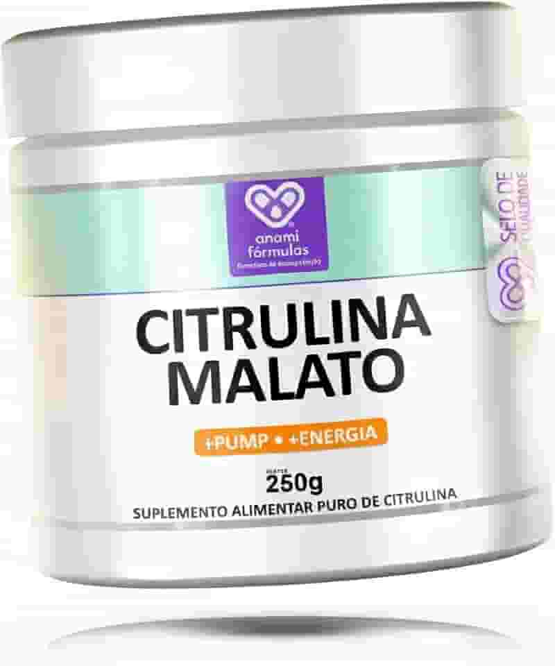 L-Citrulina Malato Em Pó - Fórmula 100% Pura 250g