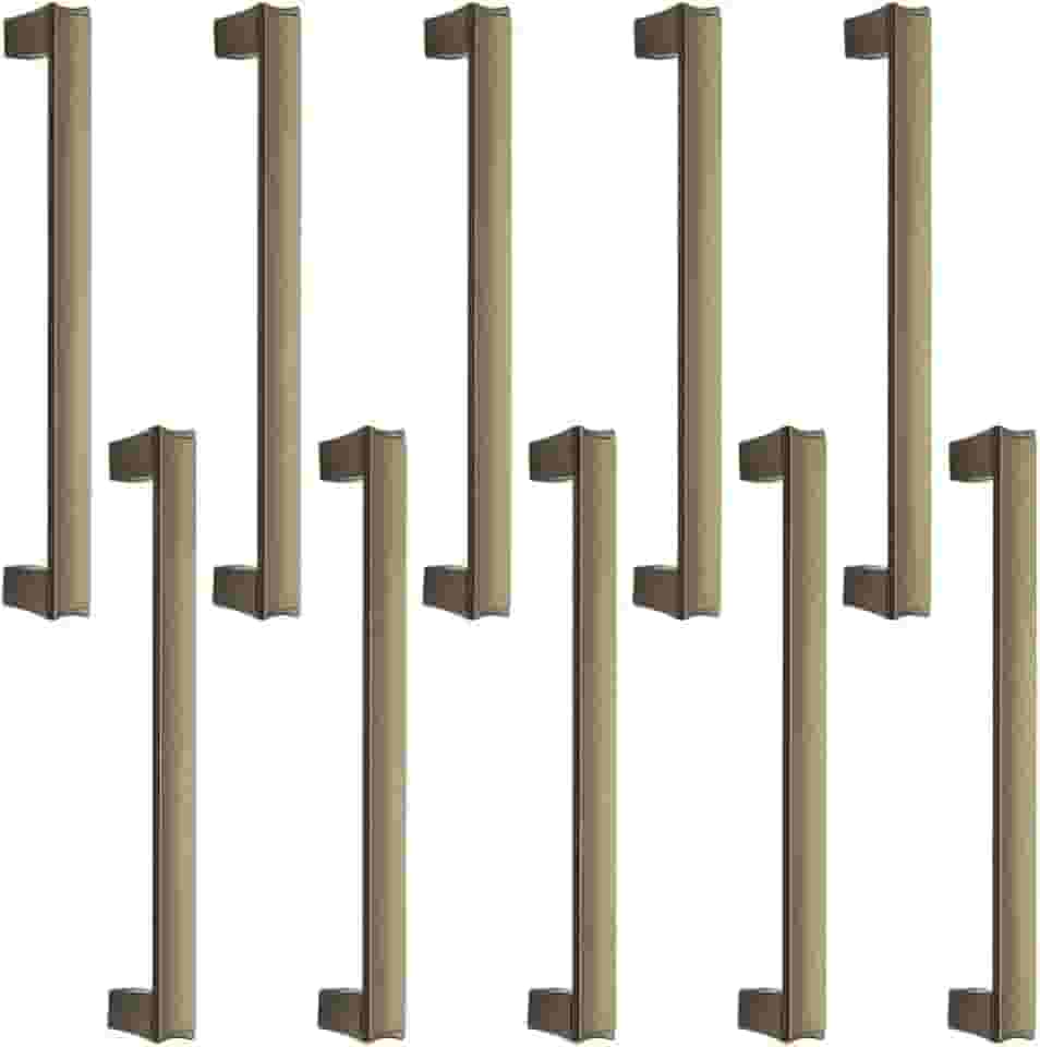 10 Puxadores Alça Para Armarios Cozinha Gavetão Space 160mm (Bronze Fosco)