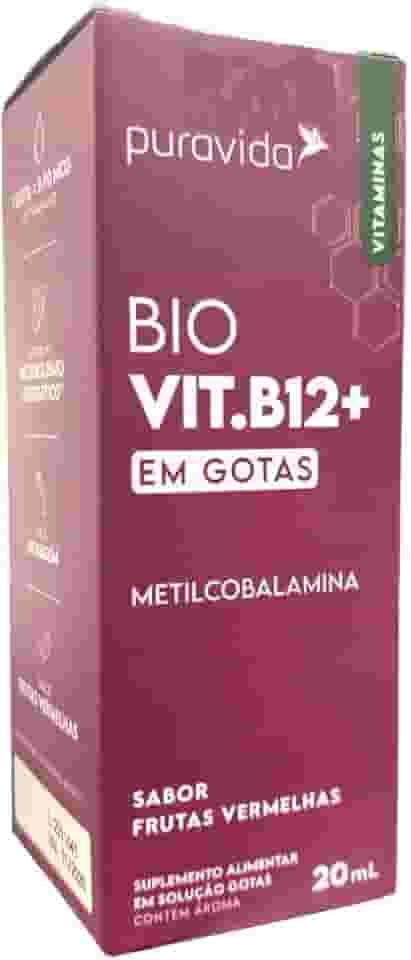 B12 Drops Metilcobalamina Em Gotas 20ml - Puravida