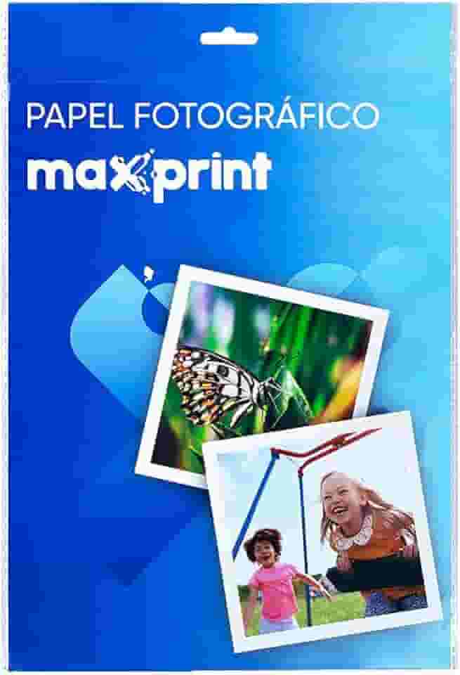 Papel Fotográfico Glossy Adesivo Maxprint A4 135gsm - 20 Folhas