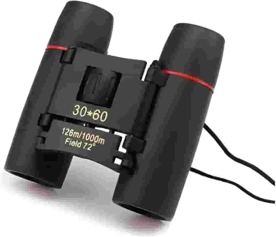 Binóculo Compacto 30x60 Super Zoom – Alta Definição, Visão de Longa Distância, Portátil, Dobrável, Leve, Ideal para Viagens, Camping, Shows e Observação da Natureza