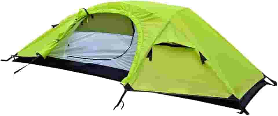 NAUTIKA, Barraca de camping individual Modelo WIndy com capacidade para 1 pessoa. Coluna d’água de 2.500mm. Modelo Bivaque de Fácil Montagem Super Leve. Verde Neon e Preto