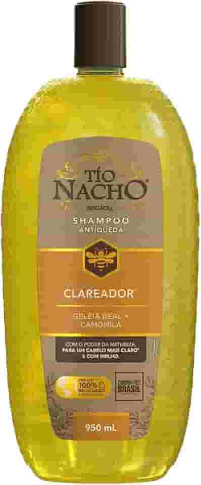 Tio Nacho Shampoo Clareador Antiqueda Com Camomila Natural, Carbon Free, Poder Da Natureza Para Cabelo Mais Claro E Brilhante, Hidratante Para Todos Os Tipos De Cabelo 950 Ml - 1 Pack