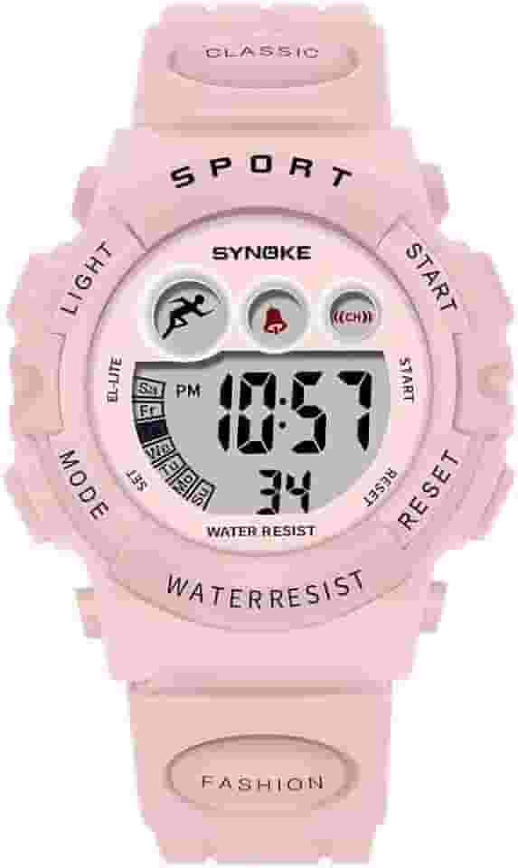 Relógio infantil digital esportivo para meninos e meninas ao ar livre multifuncional cronógrafo à prova d'água despertador calendário relógios de pulso para crianças