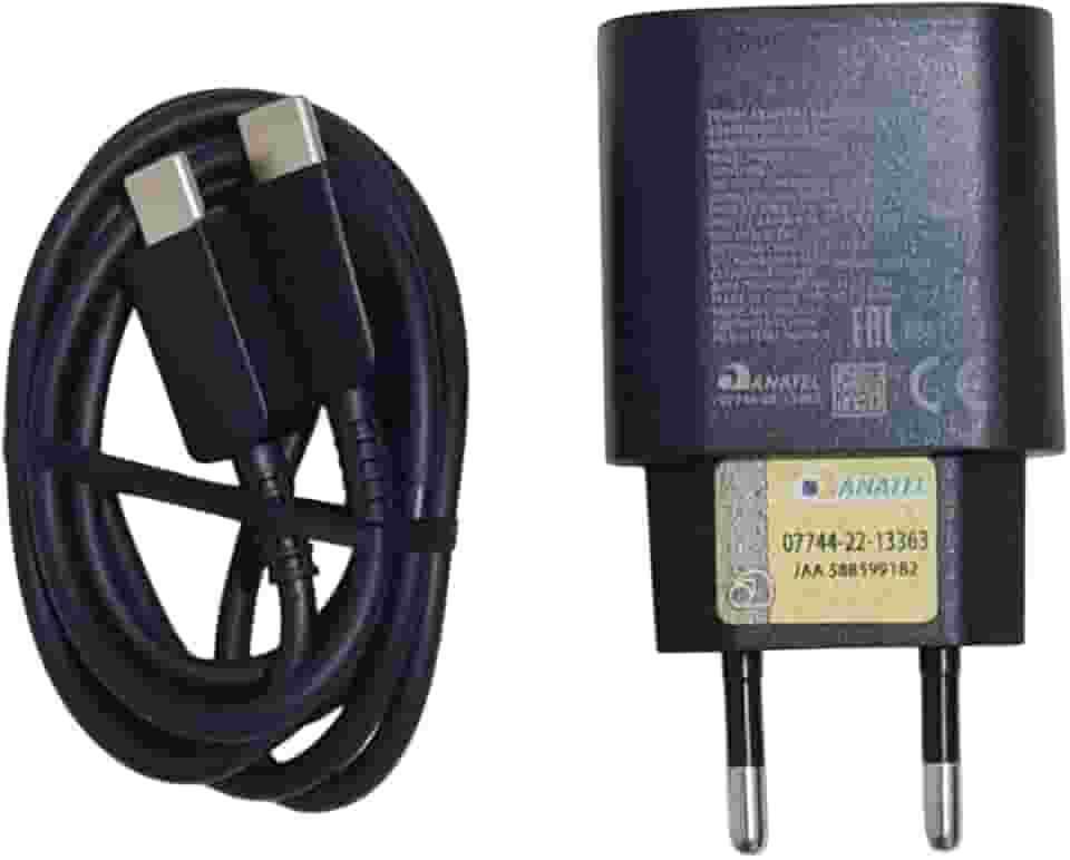 Kit Carregador Fonte e Cabo Turbo 6.1A, PD 30W, Compatível com Apple iPhone 15, 15 Pro, 15 Pro Max, 16, 16 Pro, 16 Pro Max, Samsung Galaxy e Androids USB C, Qualidade Premium (Preto)