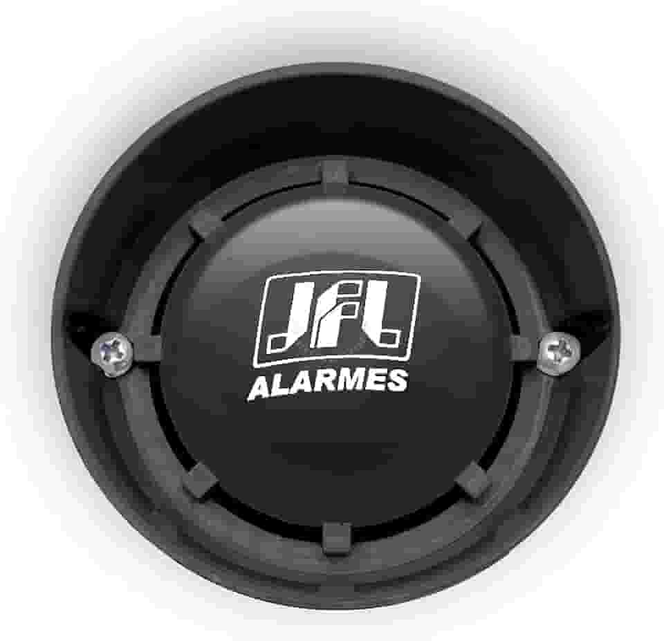 Sirene Para Alarme PIEZOELÉTRICA JFL 115 Db Preto 12 Volts