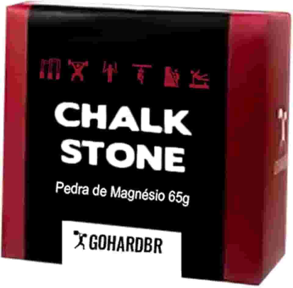 Chalk Stone - 1 unidade em pedra de Carbonato de Magnésio (65g) - material antiescorregamento - Magnesio em pedra para escalada ginastica e levantamento de peso calistenia lpo cross fit