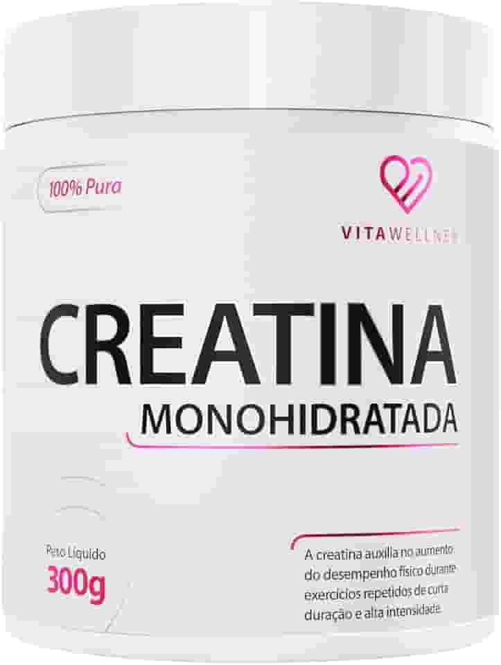 Creatina Monohidratada 300g - Aumento de Força e Massa Muscular - 100% Pura e Sem Aditivos - VITA WELLNESS
