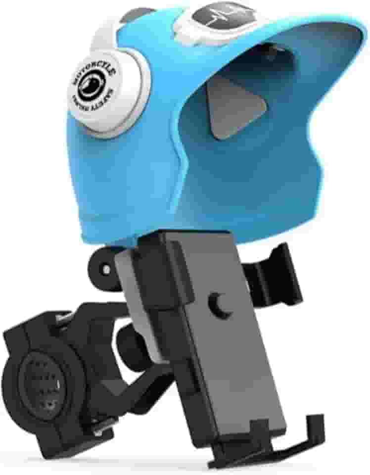 Suporte de Celular Para Guidão de Moto ou Bike Proteção Contra Sol e Chuva Ótimo para Motoboys-IT (Azul)