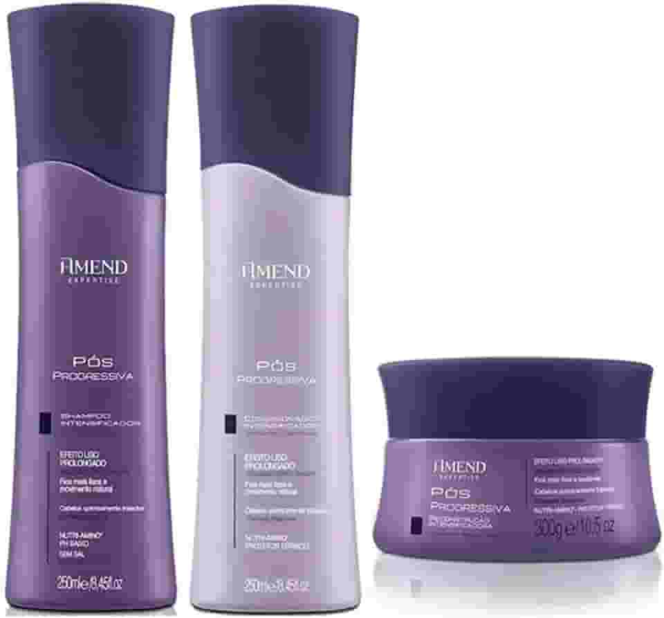 Kit Amend Shampoo + Condicionador + Máscara Capilar Amend Pós Progressiva Intensificador - para Cabelos Submetidos A Processos Químicos.