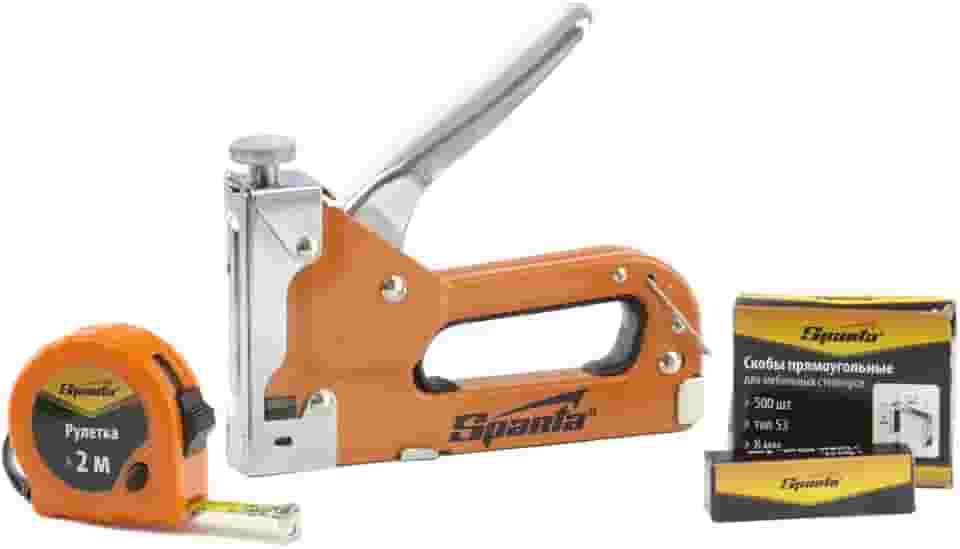 Sparta Grampeador Manual Com Ajuste De Pressão E Acessorios - Sparta