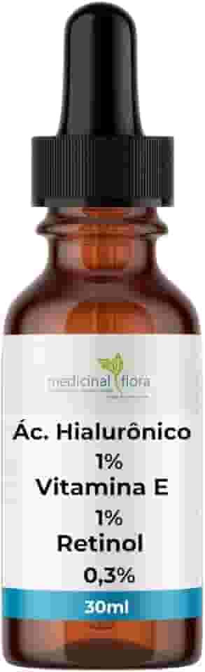 Sérum Ácido Hialurônico 1% + Vitamina E 1% + Retinol 0,3% - 30ml