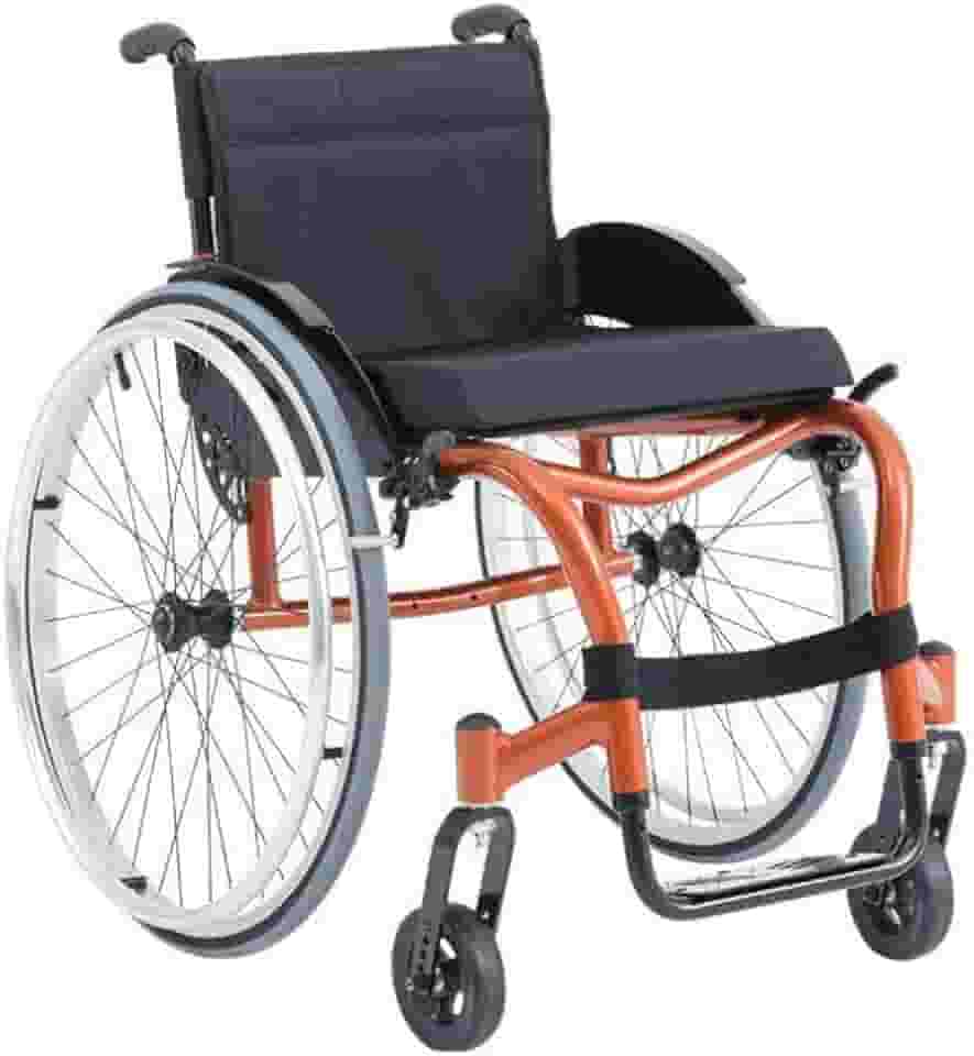 Cadeira de Rodas Monobloco Ativa modelo Star Lite - Ortobras-44x45x45cm-Vermelho