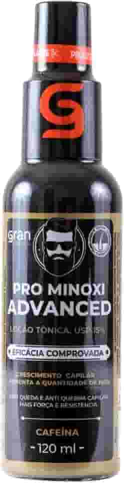 Tônico Pro Minoxi Advanced 120ml Gran Cosmética Produto Crescimento e Antiqueda Capilar Nasce Barba