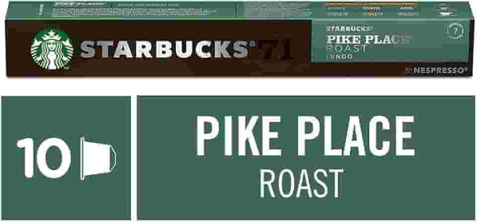 STARBUCKS Café Em Cápsula Starbucks Nespresso Pike Place Roast Lungo 10 Cápsulas