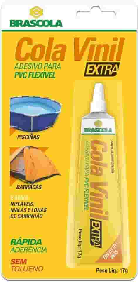 Cola Vinil Extra Adesivo para PVC Flexível 17g Brascola