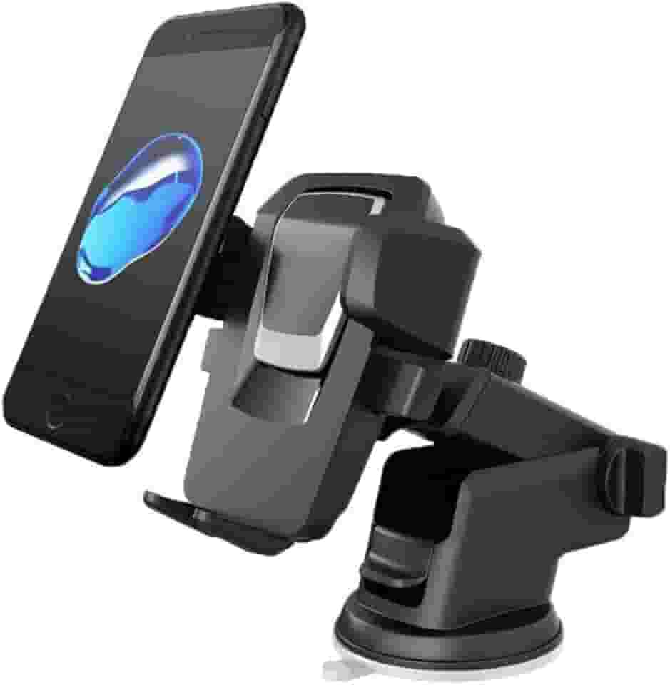 Suporte Celular Para Carro Veicular GPS Universal Smartphone Ventosa Gruda Painel Carro Trava Automática Anti Queda Waze Uber