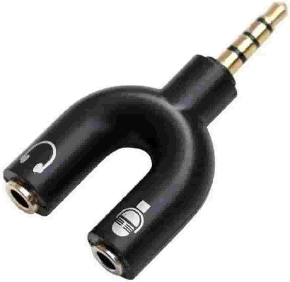 Cabo Adaptador P3 Para P2 3.5mm para Headset, Smartphone, Celular, Controle de PS4 e Xbox One