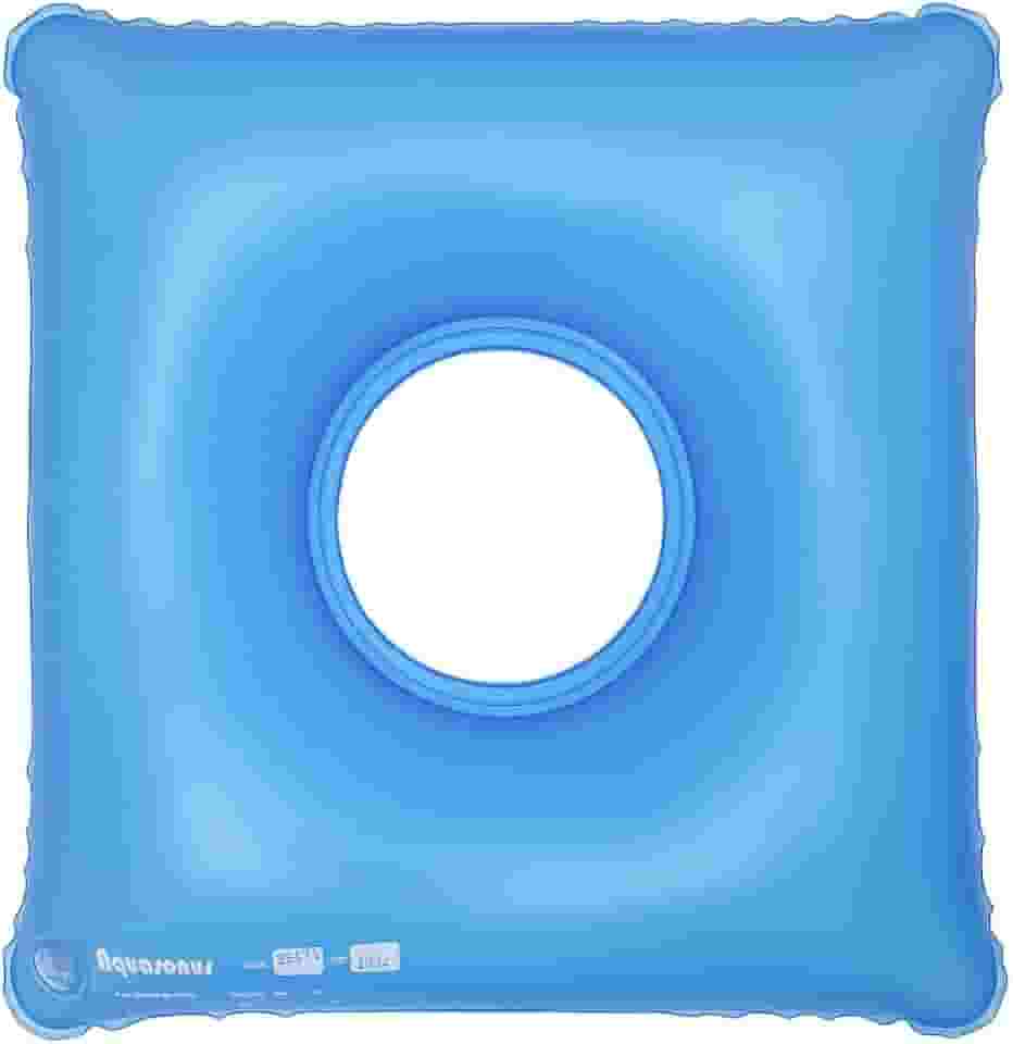 Almofada Inflável Quadrada Com Orifício Anti-escaras - Aquasonus