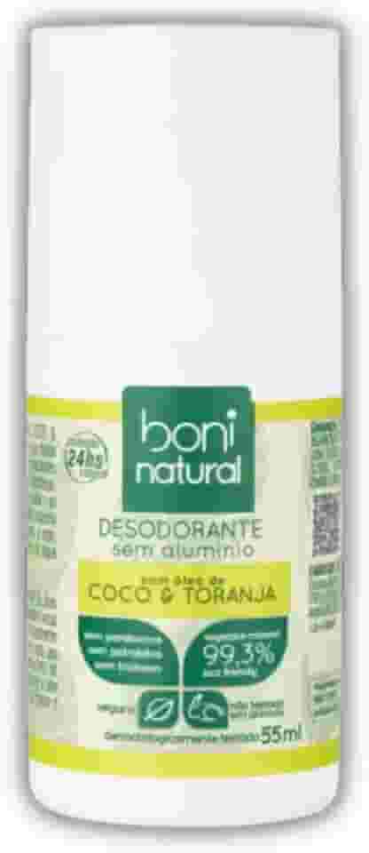 Desodorantes Roll-On Coco e Toranja 55ml - Boni Natural