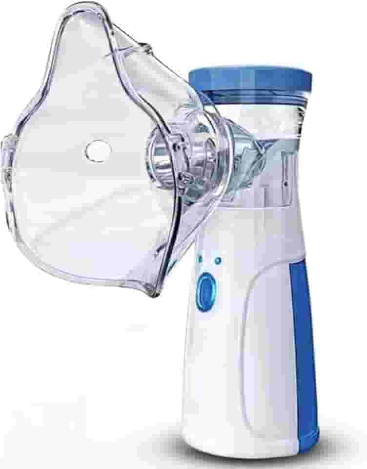 Nebulizador Inalador Portátil Ultrassônico Sem Fio Recarregável via USB Silencioso Compacto Indicado para Crianças Adultos e Idosos Alívio Respiratório Rápido Premium