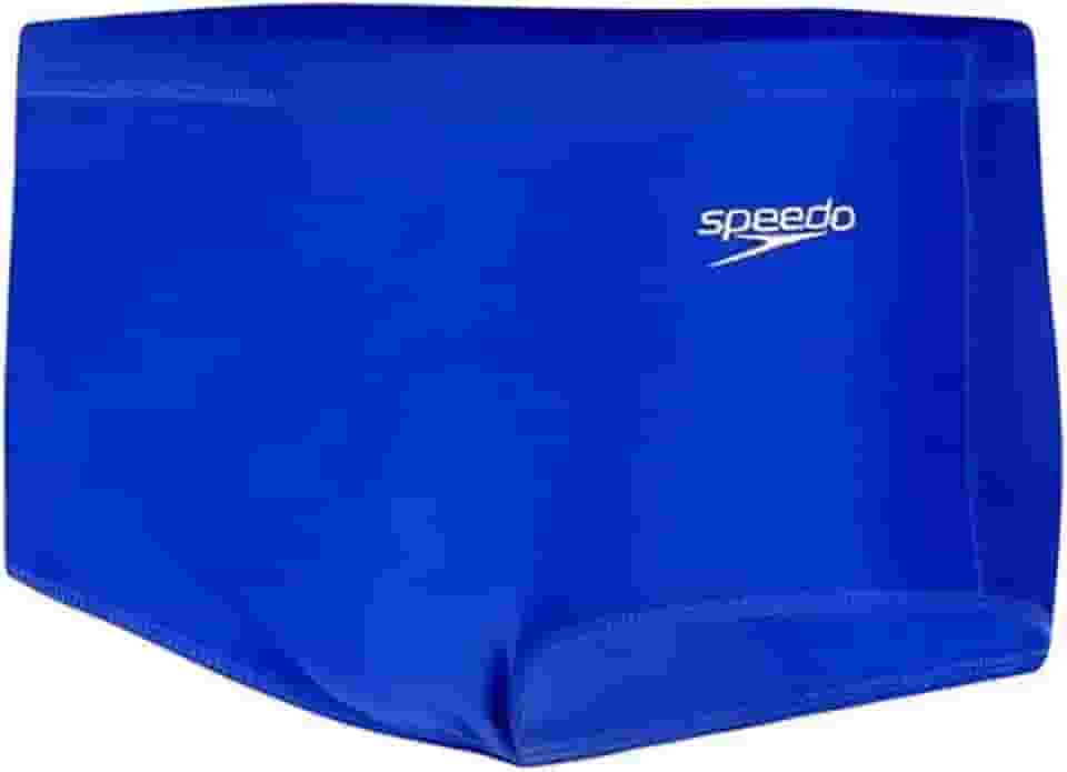 Sunga Tradicional, Speedo, AcquaPlus, Tecido Liso Resistente ao Cloro e Filtro Solar, tamanho M - Azul