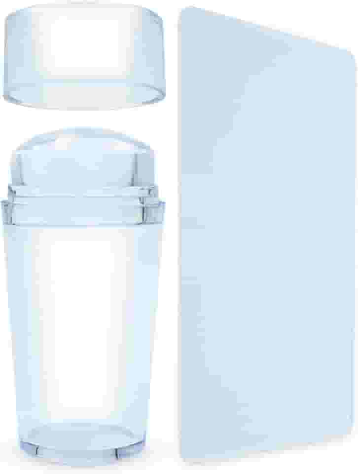 Kit 3 Carimbos de Silicone Francesinha Unhas com Raspador